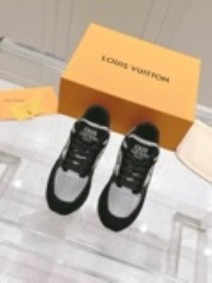 wholesale quality men's louis vuitton run way sneakers model no. 808